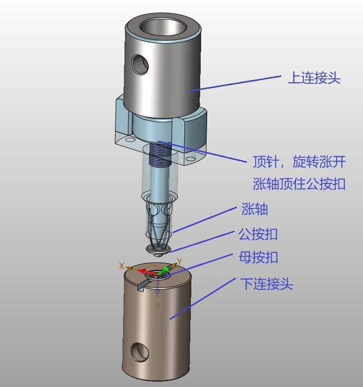 纽扣拉拔夹具